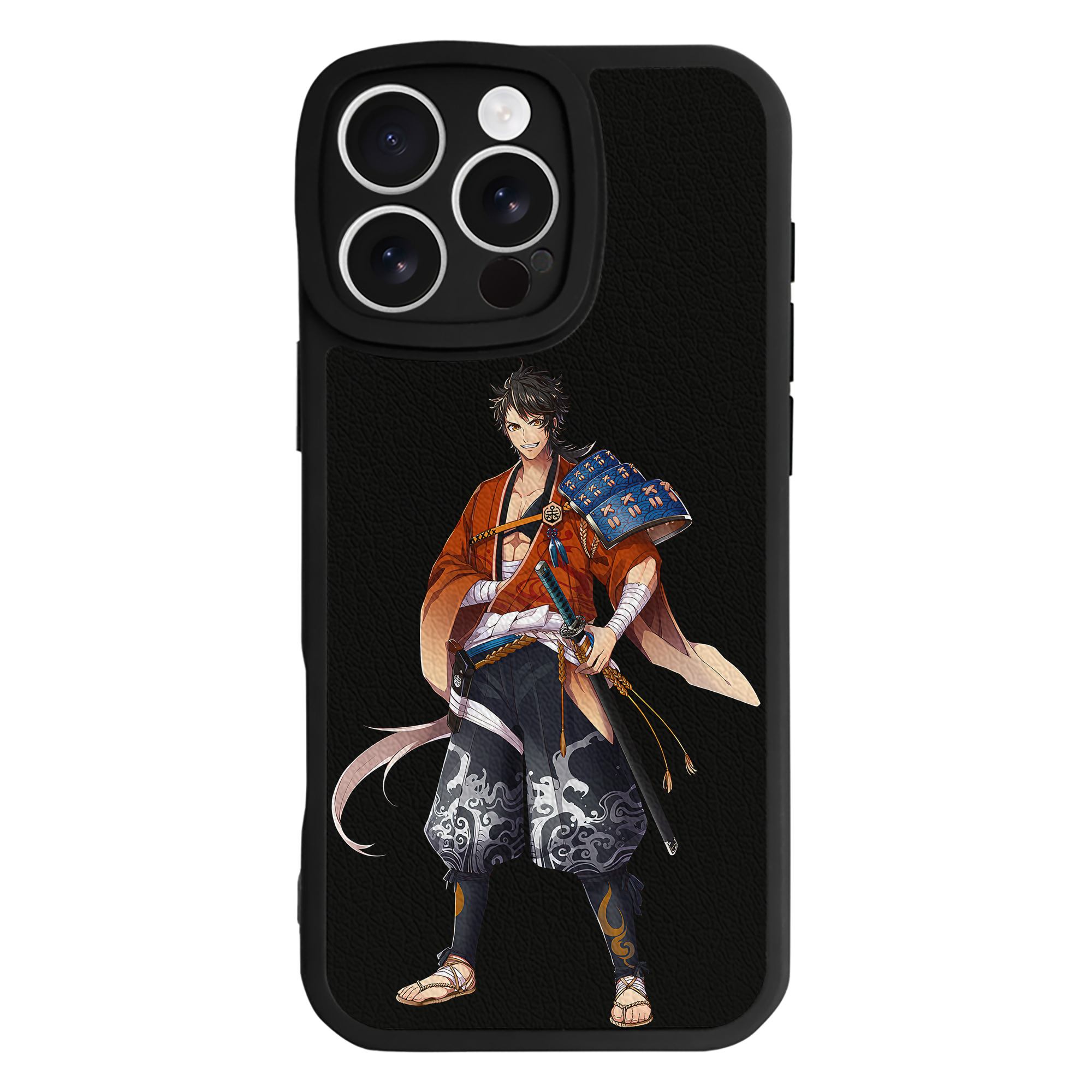 （画像用） 刀剣乱舞 Touken Ranbu 【iPhone 16シリーズ対応】シリコンスマホケース（レザー調） 材質：シリコン